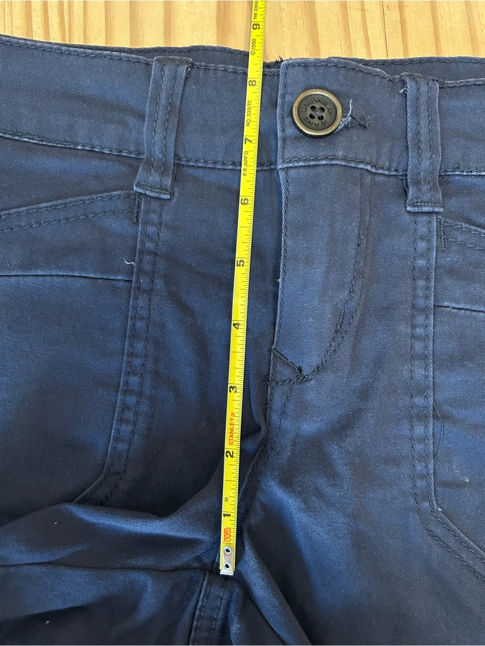 Unionbay Junior’s Navy Blue Jean Shorts. Size 7 - Picture 6 of 9